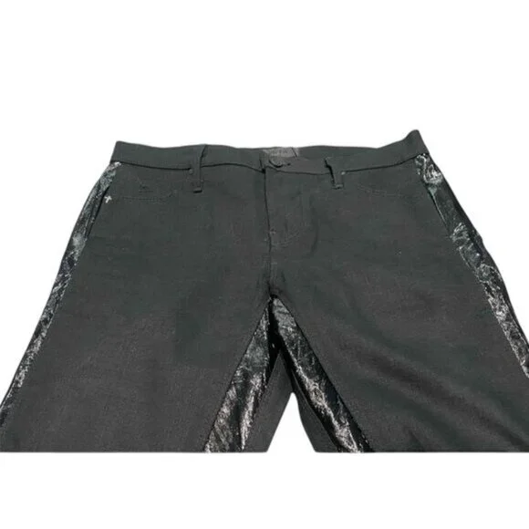 NWOT RtA Side Stripe Raw Hem Jeans in Black
